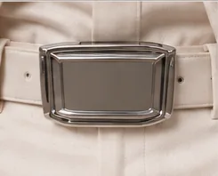 Chrome belt buckle