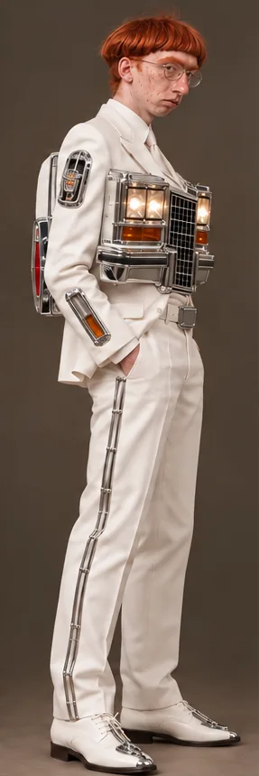 The suit from the side
